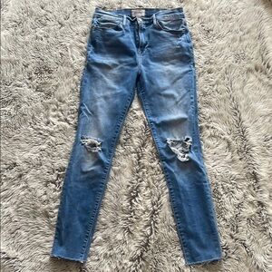 FRAME Hise Rise skinny Distressed Women's Jeans